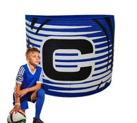 CAPITANO DI CALCIO CAPITANO BANDA - Elastic Soccer Leadership Band, cinghia di badge del capitano flessibile | Titolare 'emblema del team non slip, identificatore della posizione del torneo, patch