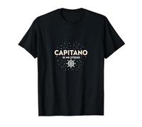Capitano di Me Stesso - Arte Nautica per Marinai Maglietta, Uomo, Nero, S