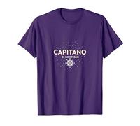 Capitano di Me Stesso - Arte Nautica per Marinai Maglietta, Uomo, Viola, XL