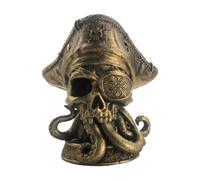 Capitano Di Polpo Pirata | Figurina Di Scheletro Fresco | Ornamento Scheletro Di Nave Fantasma | Statue Di Figurine Del E Di Tentacoli Di Nave, Scheletri Nautici Pirati Decorati Per La Casa, L'