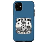 Capitano Fox Guardiano dei mari Avventura Nautica Animale A Custodia per iPhone 11