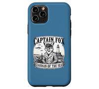Capitano Fox Guardiano dei mari Avventura Nautica Animale A Custodia per iPhone 11 Pro