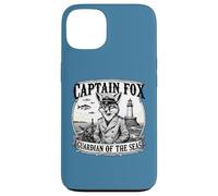 Capitano Fox Guardiano dei mari Avventura Nautica Animale A Custodia per iPhone 13