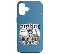 Capitano Fox Guardiano dei mari Avventura Nautica Animale A Custodia per iPhone 16