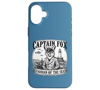 Capitano Fox Guardiano dei mari Avventura Nautica Animale A Custodia per iPhone 16 Plus