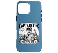 Capitano Fox Guardiano dei mari Avventura Nautica Animale A Custodia per iPhone 16 Pro Max