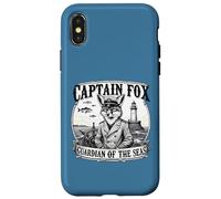 Capitano Fox Guardiano dei mari Avventura Nautica Animale A Custodia per iPhone X/XS