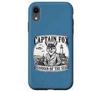 Capitano Fox Guardiano dei mari Avventura Nautica Animale A Custodia per iPhone XR