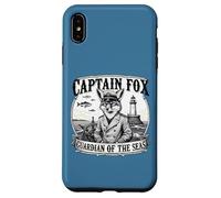 Capitano Fox Guardiano dei mari Avventura Nautica Animale A Custodia per iPhone XS Max
