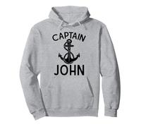 Capitano John Barca Barca Barca Yacht Anchor Felpa con Cappuccio