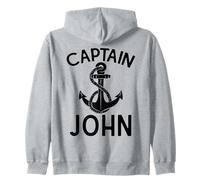 Capitano John Barca Barca Barca Yacht Anchor Felpa con Cappuccio