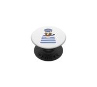 Capitano marittimo marinaio Barca Yacht Vela Lago Marinaio PopSockets PopGrip Adesivo