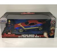 Capitano Marvel 1973 Ford MUSTANG Con Figura 1:24 Scala Jada 31193