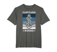 Capitano Nonno Marinaio Barca Nave Mare Ancora Navigare Maglietta