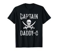 Capitano papà-o retrò Pontone Pirata Personalizzato Maglietta