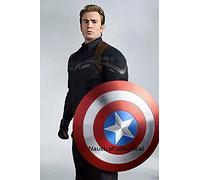 Capitano Steven Rogers America Replica Copricapo Metallo 1:1, Capanna di Capitano America Shield