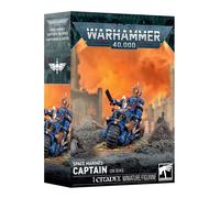 CAPITANO SU MOTO miniatura CAPTAIN ON BIKE warhammer 40k SPACE MARINES età 12+
