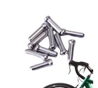 Capite per Cavi per Biciclette - Cavi Durevoli Fine Crimps | Punta di Protezione del Cavo del Freno per Bici | Sostituzione Cambio in Lega di Alluminio, Guida alla Casa A Filo Freno A più Colori,