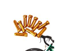 Capite Per Cavi Per Biciclette - Cavi Durevoli Fine Crimps | Punta Di Protezione Del Cavo Del Freno Per Bici | Sostituzione Cambio In Lega Di Alluminio, Guida Alla Casa A Filo Freno A Più Colori,