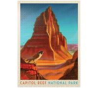 Capitol Reef National Park: Falcon Roost, poster vintage - Puzzle premium da 1000 pezzi per adulti