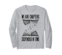 Capitoli a clessidra librosi sospesi nell'amante dei libri a tempo Maglia a Manica