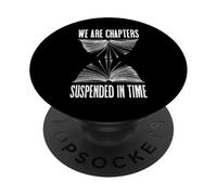 Capitoli a clessidra librosi sospesi nell'amante dei libri a tempo PopSockets PopGrip Adesivo