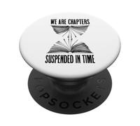 Capitoli a clessidra librosi sospesi nell'amante dei libri a tempo PopSockets PopGrip Adesivo