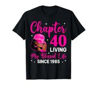 Capitolo 40 Anni Afro Donna Nera Cristiana Benedetta Maglietta