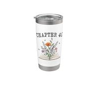 Capitolo 40 - Fiori di campo per il 40° compleanno degli amanti dei libri e dei lettori Bicchiere termico in acciaio inox doppia parete
