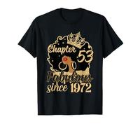 Capitolo 53 Favoloso dal 1972 53° Compleanno per Ragazze Donne Maglietta