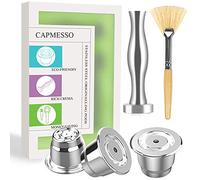 CAPMESSO Capsula caffè riutilizzabili, Riutilizzabili Cialde Riutilizzabili Caffè in Acciaio Inossidabile Compatibili con OriginalLine