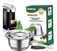 CAPMESSO Capsule Caffè in Acciaio Inox Riutilizzabile per Espresso Nespresso Ricaricabile Vertuo Capsule Capsule Vertuoline GCA1 e Delonghi ENV135 8OZ- Newest Version(Big) Kl574p Sweatshirt - Bambini