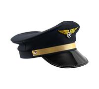 Capo aereo - Cappello pilota della marina | Cosplay Cap - Adulto Adult Pilot Hat Airplane Captain Costume Accessori per uomo Halloween Cosplay Supplies