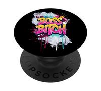 Capo Cagna Umorismo maleducato Femminista Hustle Donne Imprenditrici PopSockets PopGrip Adesivo