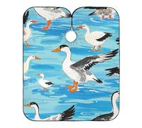 Capo cinese per morire i capelli blu anatra con chiusura a scatto regolabile, elegante mantello per capelli per tagli di capelli capa para cortar Pelo per bambini 165,1 x 139,7 cm