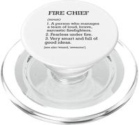 Capo dei vigili del fuoco Definizione Personalizzato Funny Fire Chief PopSockets PopGrip per MagSafe
