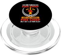 Capo dei vigili del fuoco in pensione proprio come un normale capo dei vigili del fuoco solo io ott PopSockets PopGrip per MagSafe