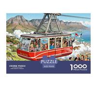 Capo di Buona Speranza - Teleferica di Table Mountain Puzzle in Legno Impermeabile DIY Puzzles Da 1000 Pezzi Per Adulti Impossibili Giochi Di Impegnativi