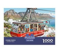Capo di Buona Speranza - Teleferica di Table Mountain Puzzle in Legno Impermeabile DIY Puzzles Da 1000 Pezzi Regali Per Adulti Colorati Giochi Educativi