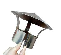 Capo di cappuccio del camino in acciaio inossidabile, cappuccio per protezione per pioggia e copertura nevosa, tappo per sfiato per sfiato per pioggia per tubo di fumio con fiume con camino, cappello