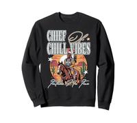 Capo di Chill Vibes Fresco Stile Nativo Americano Buon Umore Felpa