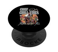 CAPO DI CHILL VIBES fresco stile nativo americano buon umore PopSockets PopGrip Adesivo