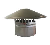 Capo di chimney Cap da camino camino in acciaio inossidabile inossidabile impermeabile aria rotonda Cap Cowl Cap Cover Copertura a gabbia Chimney Gage Guard Cappellino Cappuccio di protezione Ending,