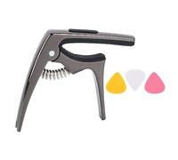 Capo di chitarra, Capos di chitarra pesante per chitarra acustica ed elettrica, Capo di chitarra rapido a mano con sola a mano, morsetto per chitarra per chitarra classica di (nero)