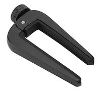 Capo di chitarra per chitarre acustiche, CAPO CAMPIO QUAST in lega di zinco per la bocca di morsetto di silicio regolabile a 6 corde per il violino di bassi ukulele (nero)