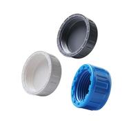 Capo di raccordo del tubo tappo di scarico del cappuccio in plastica con tappo di blanking ad anello in gomma di tenuta per tubi d'acqua bianco 63mm