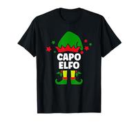 Capo Elfo Natale Maglione Famiglia Divertente Natalizia Elf Maglietta