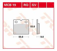 Capo Indiano 105 2009-2013 TRW Ceramica Pastiglie Freno MCB19