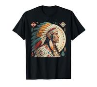 Capo indigeno dei nativi americani di Chippewa Maglietta