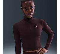 Capo midlayer con zip a 1/4 Dri-FIT Nike One Fitted - Donna - Rosso S (IT 40-42)